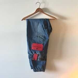 Men's Drop Crotch Jeans